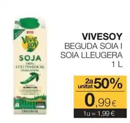 Plusfresc Vivesoy beguda soia i soia lleugera oferta