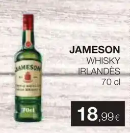 Plusfresc Jameson whisky irlandès oferta
