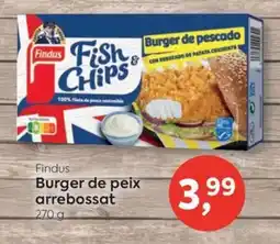 Suma Supermercados Findus Burger de peix arrebossat oferta