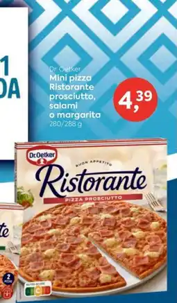 Suma Supermercados Dr.Oetker mini pizza ristorante prosciutto, salami o margarita oferta