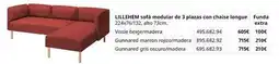 IKEA Sofá modular de 3 plazas con chaise longue oferta