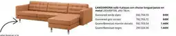 IKEA Landskrona - landerzona safe 4 plazas con chaise longupro patas en mesa oferta