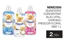 Plusfresc Mimosin suavitizant concentrat blau vital, carícies i frescor floral oferta