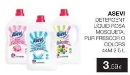 Plusfresc Asevi detergent líquid rosa mosqueta, pur frescor o colors oferta