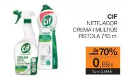 Plusfresc Cif netejador crema i multiús oferta