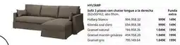 IKEA Blanco - set 3 plazas con chaise longue a la derrecha oferta