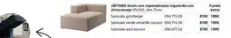 IKEA Jatterio dewis con reposabarzas izquierda con almendra oferta