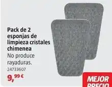 Bauhaus Lienbacher - pack de 2 esponjas de limpieza cristales chimenea oferta