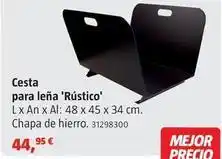 Bauhaus Imex - cesta para leña 'rústico' oferta