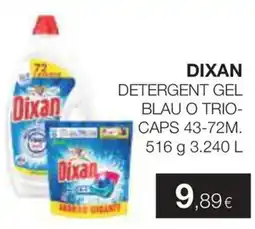 Plusfresc Dixan detergent gel blau o trio-caps 43-72m oferta