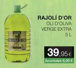 Plusfresc Rajolí d'or oli d'oliva verge extra oferta