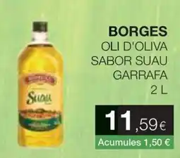 Plusfresc Borges oli d'oliva sabor suau garrafa oferta