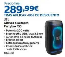 Costco Jbl - altavoz bluetooth partybox 130 oferta
