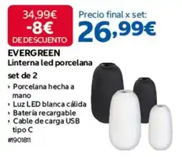 Costco Linterna led porcelana set de 2 oferta