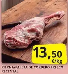 Supermercados MAS Pierna/ paleta de cordero fresco recental oferta
