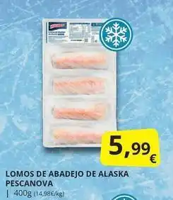 Supermercados MAS Pescanova - lomos de abadejo de alaska oferta