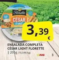 Supermercados MAS Cesar - ensalada completa light florette oferta