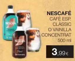 Plusfresc Nescafé café esp. clàssic o vainilla oferta