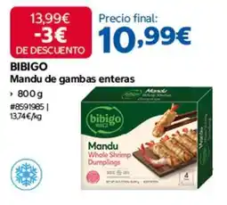 Costco Mandu de gambas enteras oferta