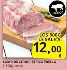 Supermercados MAS Lomo de cerdo ibérico fresco oferta