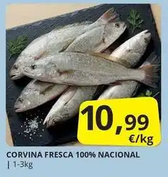 Supermercados MAS Corvina fresca 100% nacional oferta