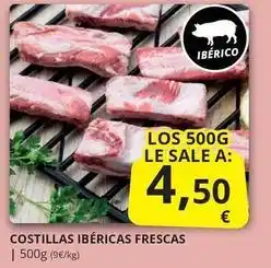 Supermercados MAS Costillas ibéricas frescas oferta
