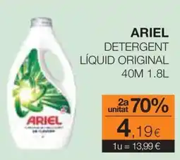 Plusfresc Ariel detergent líquid original oferta
