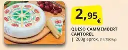 Supermercados MAS Cantorel - queso camembert oferta