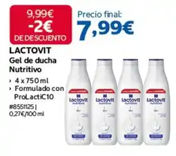 Costco Lactovit - gel de ducha nutritivo oferta