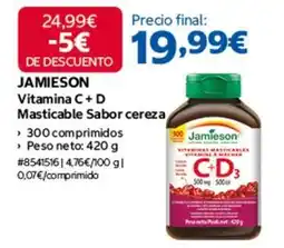 Costco Vitamina c + d masticable sabor cereza oferta