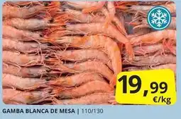 Supermercados MAS Gamba blanca de mesa oferta
