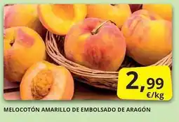 Supermercados MAS Melocoton amarillo de embolsado de aragon oferta
