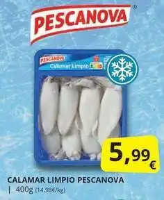 Supermercados MAS Pescanova - calamar limpio oferta