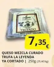 Supermercados MAS Leyenda - queso mezcla curado trufa oferta