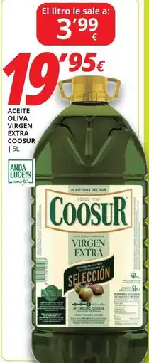 Supermercados MAS Coosur - aceite oliva virgen extra oferta