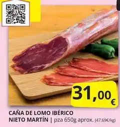Supermercados MAS Nieto martín - caña de lomo ibérico oferta