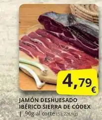 Supermercados MAS Jamon deshuesado iberico sierra de codex oferta