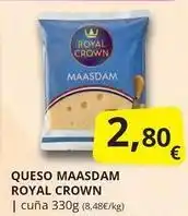 Supermercados MAS King`s crown - queso maasdam oferta
