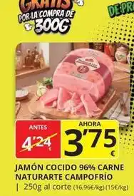 Supermercados MAS Campofrío - jamon cocido 96% carne oferta