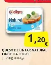 Supermercados MAS Ifa eliges - queso de untar natural light oferta