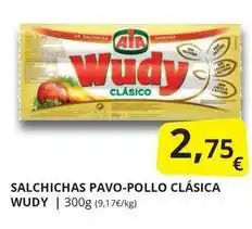 Supermercados MAS Wudy - salchichas pavo-pollo clasica oferta
