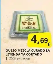 Supermercados MAS Leyenda - queso mezcla curado la ya cortado oferta