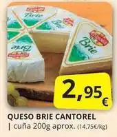 Supermercados MAS Cantorel - queso brie oferta