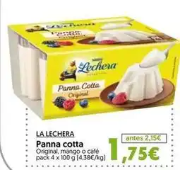 Hiper Usera La lechera - panna cotta oferta