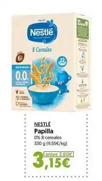 Hiper Usera Nestlé - papilla oferta