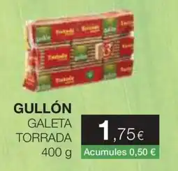 Plusfresc Gullón galeta torrada oferta