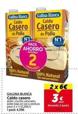 Hiper Usera Gallina blanca - caldo casero oferta