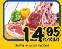 Chuleta de vacuno nacional