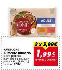 Hiper Usera Purina one - alimento humedo para perros oferta