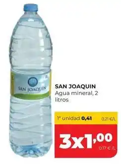 Alimerka San joaquin - agua mineral oferta